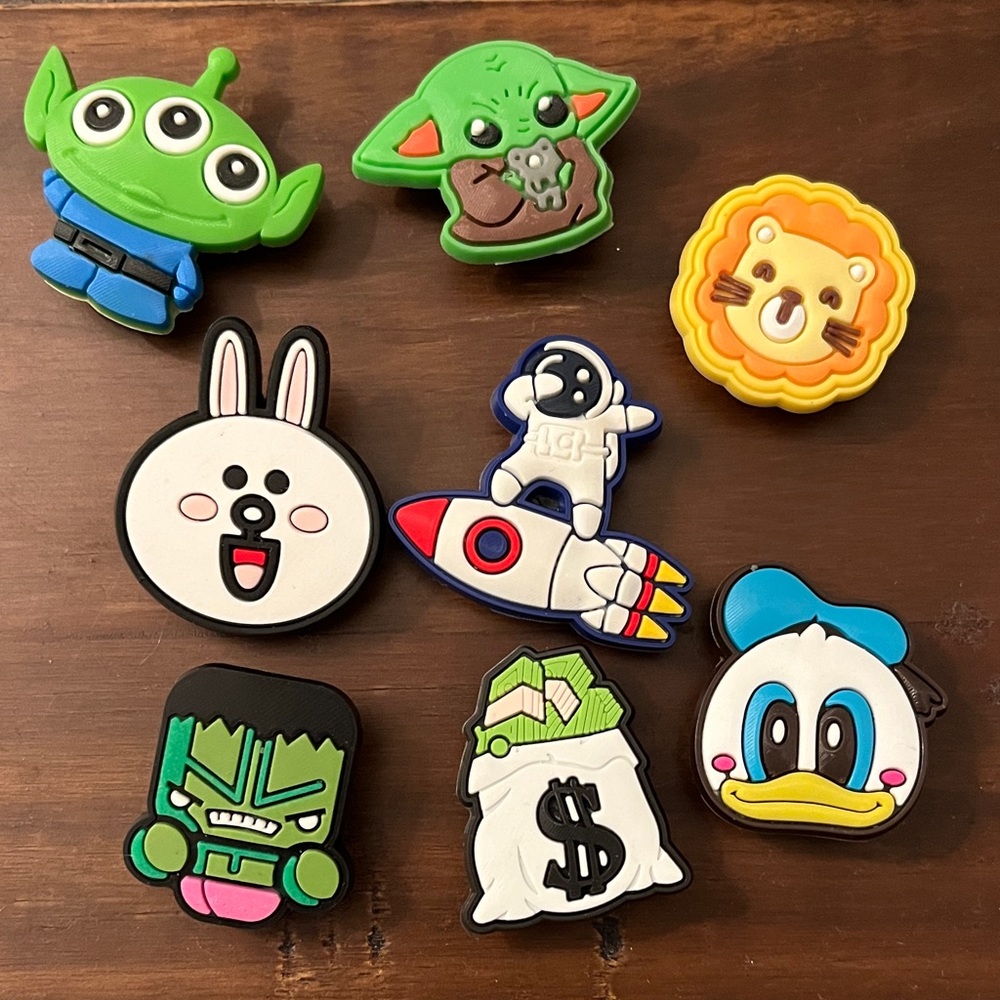 Colorful Cartoon crocs jibitz Charms Set